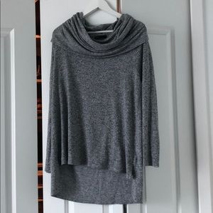 Gray Cowlneck Sweater